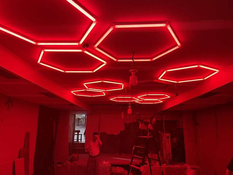 Hexagon RGB LED Lighting 8’ x 8’