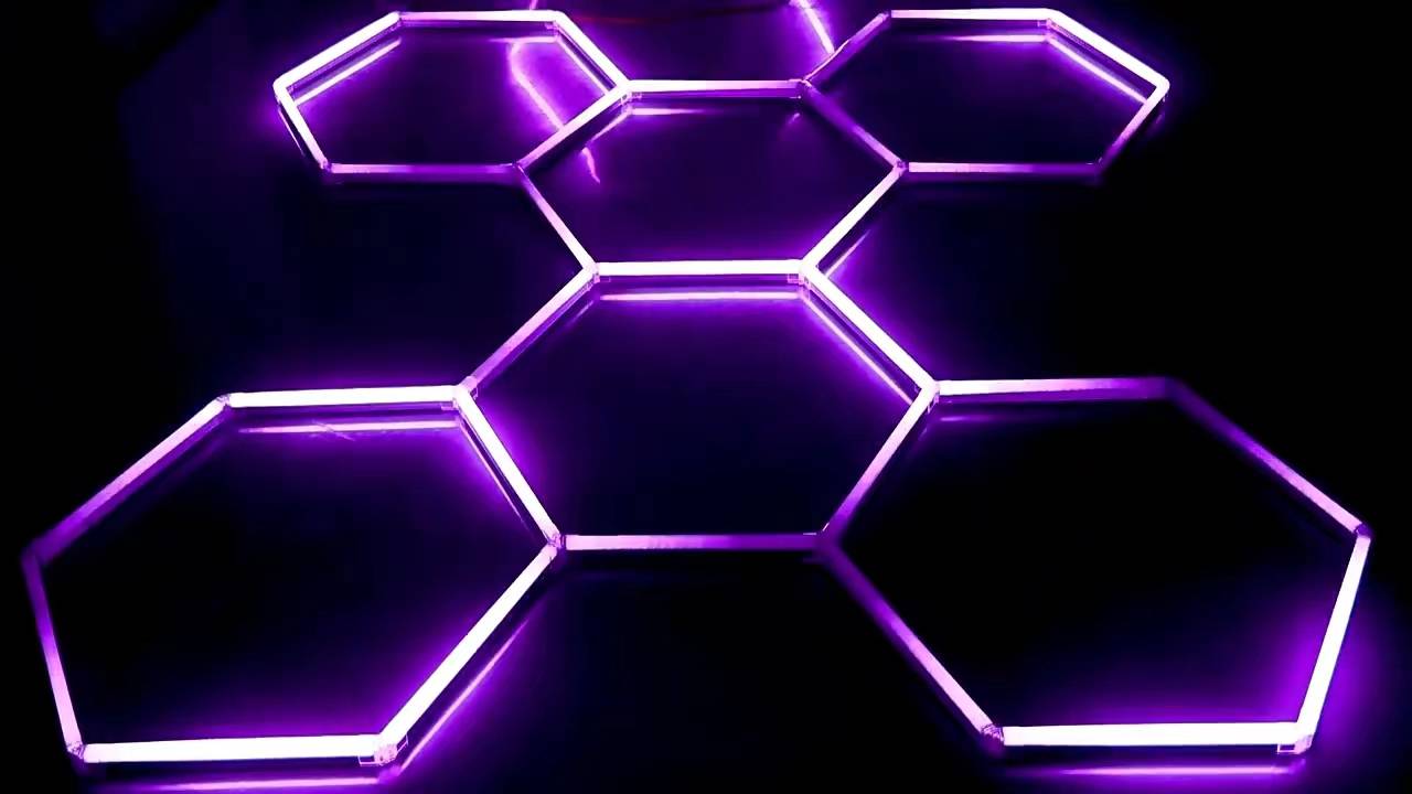 Hexagon RGB LED Lighting 8’ x 8’