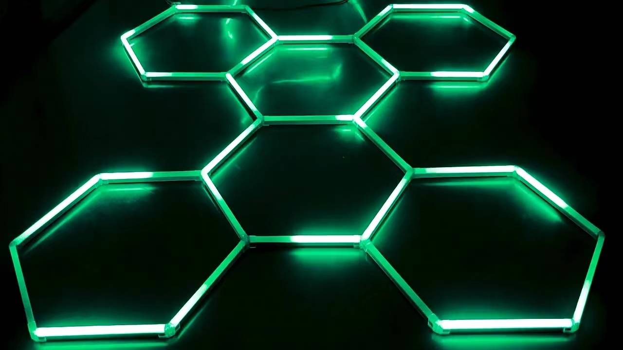 Hexagon RGB LED Lighting 8’ x 8’