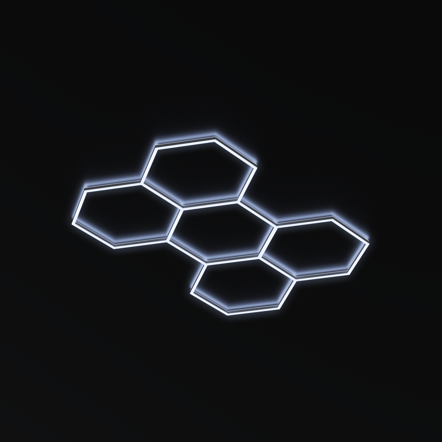 5 Hexagon LED Lighting 8’ x 8’ (Non-Dimmable)